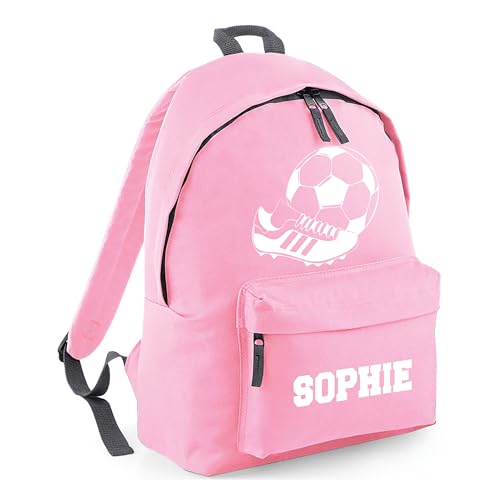 Personalised Football Boot - Pink Kids Backpack with Name product image