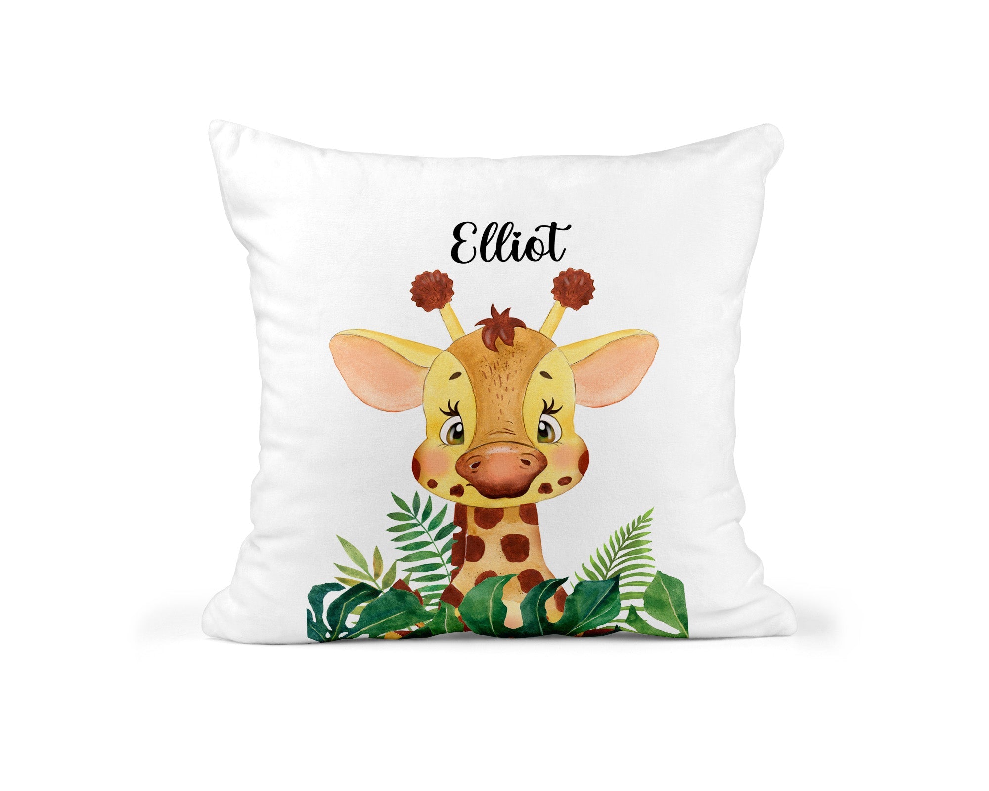 Personalised Giraffe Cushion - Chicken Craft Ltd