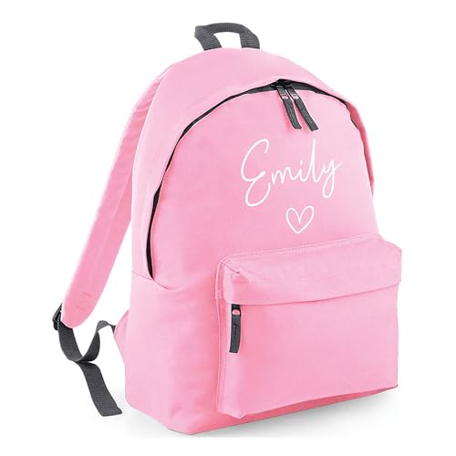 Personalised Heart - Pink Kids Backpack with Name product image