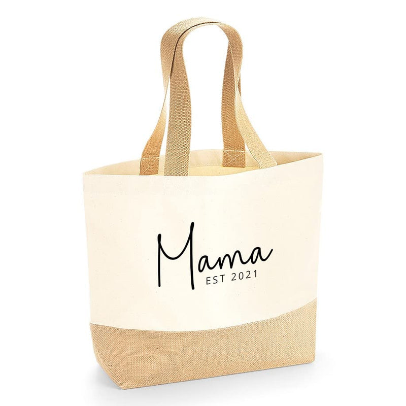 Personalised Mama EST Tote Bag with Year