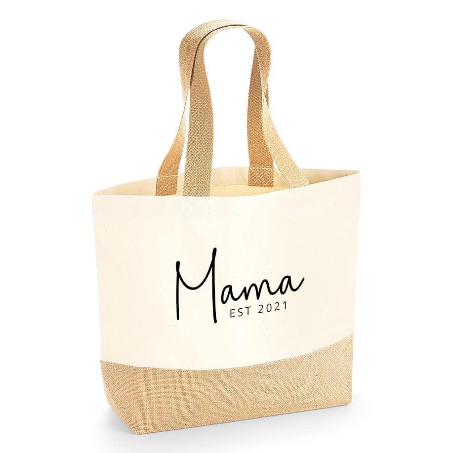Personalised Mama EST Tote Bag with Year