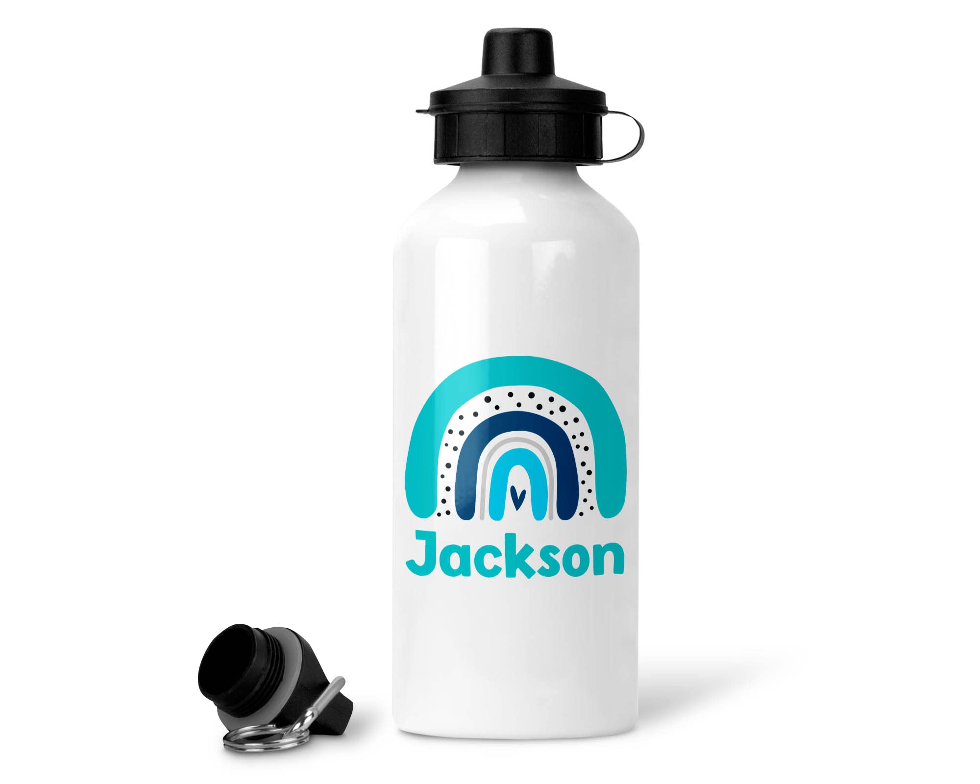 Personalised Modern Rainbow Water Bottle additional product photo