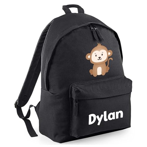 Personalised Monkey Kids Backpack with Name
