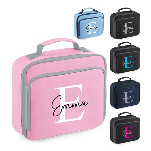 Personalised Name and Initial Kids Lunch Bag
