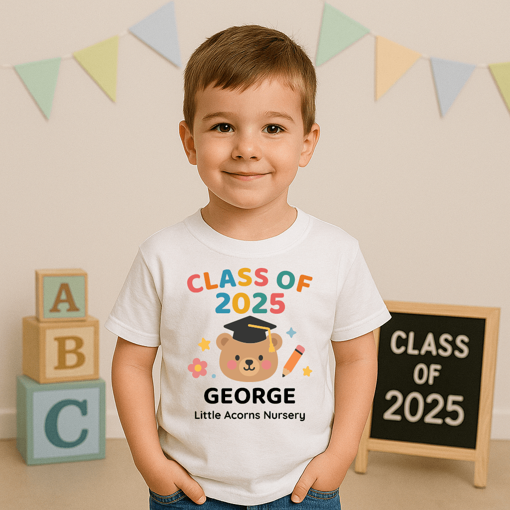 Personalised Nursery, Preschool & Playgroup Leavers T-Shirt - Chicken Craft Ltd