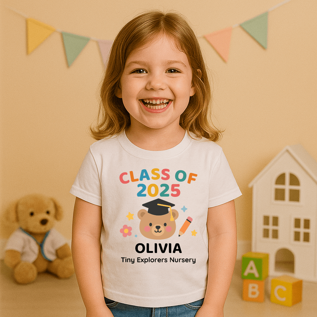 Personalised Nursery, Preschool & Playgroup Leavers T-Shirt - Chicken Craft Ltd