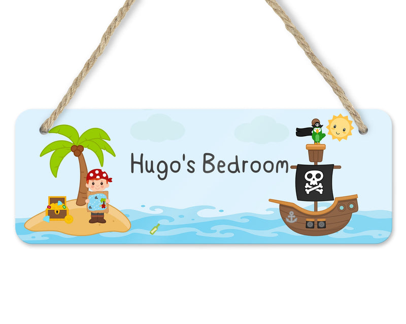 Pirate Door Sign with Name personalised with name