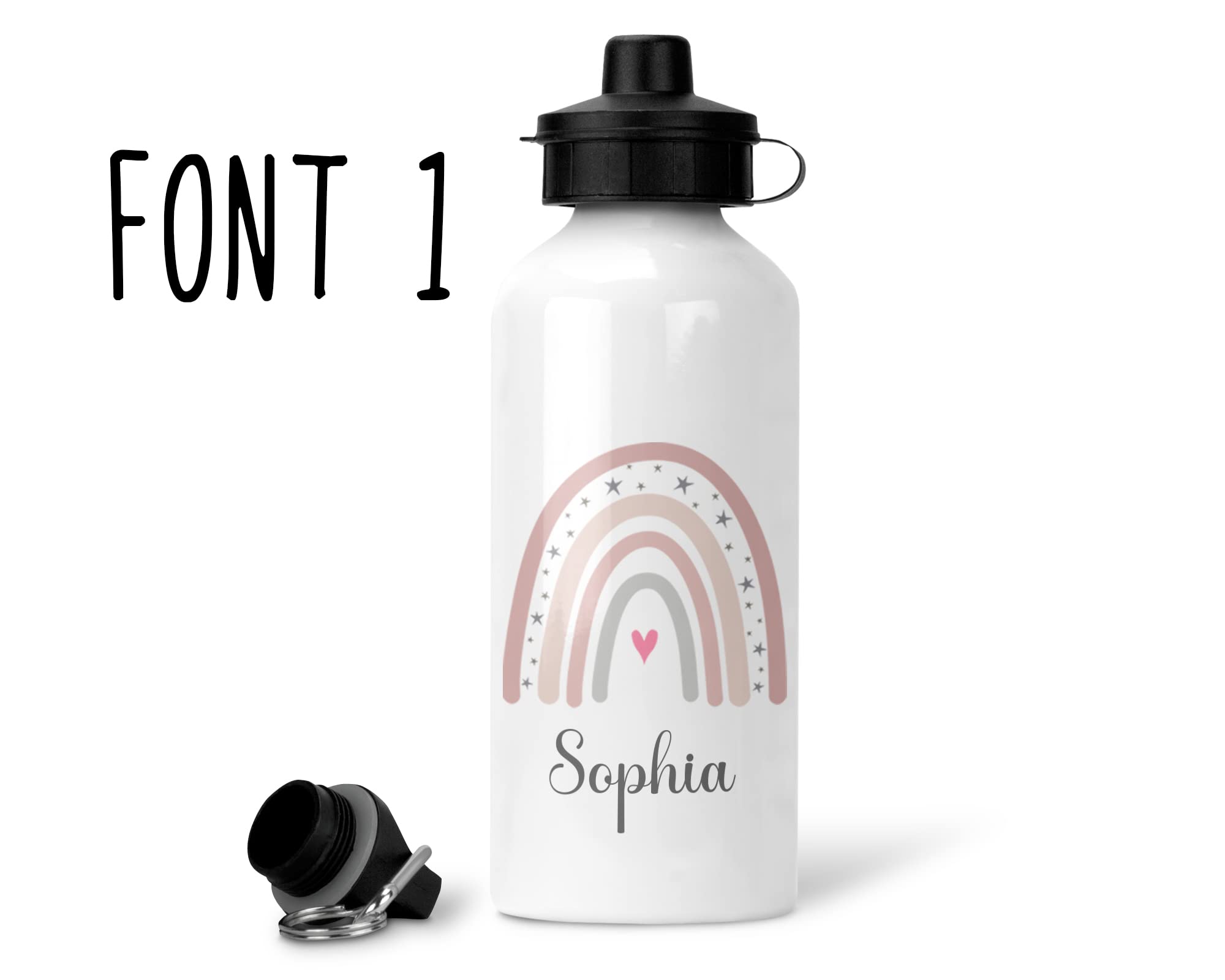 Personalised Rainbow Water Bottle additional product photo