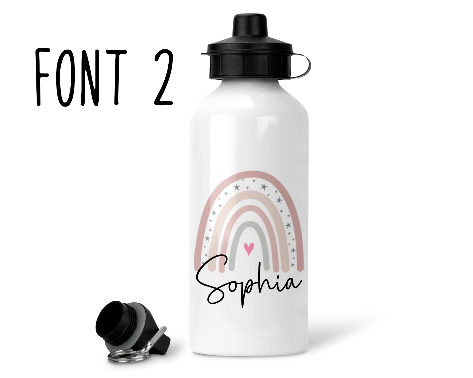 Personalised Rainbow Water Bottle additional product photo