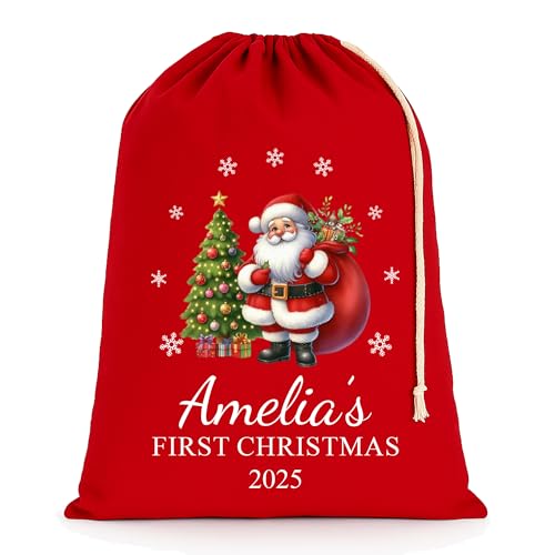 Personalised Santa Christmas Santa Sack with Name