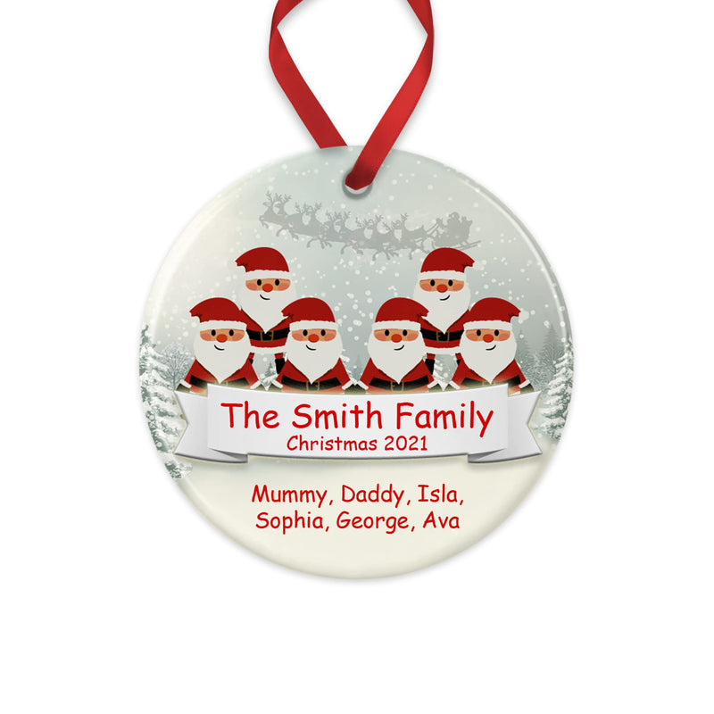 Personalised Santa Family Christmas Ornament additional product photo