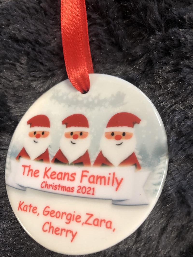 Personalised Santa Family Christmas Ornament additional product photo