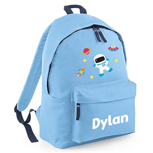 Personalised Space - Blue Kids Backpack with Name product image
