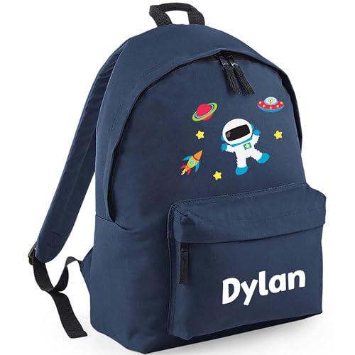 Personalised Space Envy - Navy Backpack - School Kids Backpack with Name product image