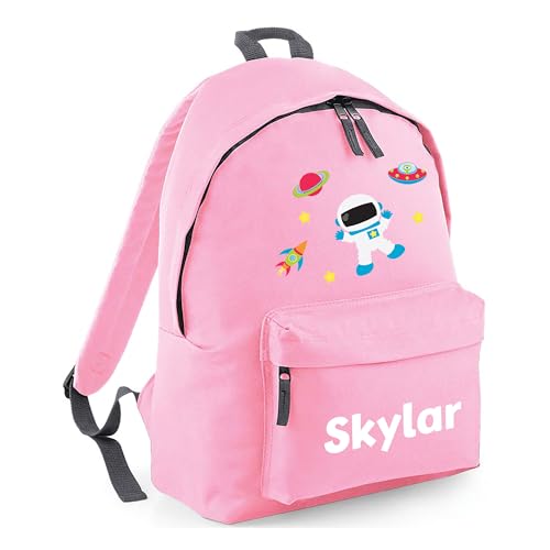 Personalised Space - Pink Kids Backpack with Name product image