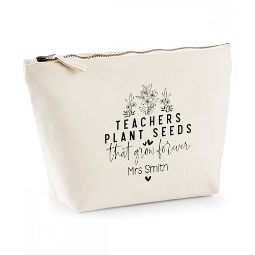 Personalised Teacher Gift - 'Teachers Plant Seeds that Grow Forever' Custom Na