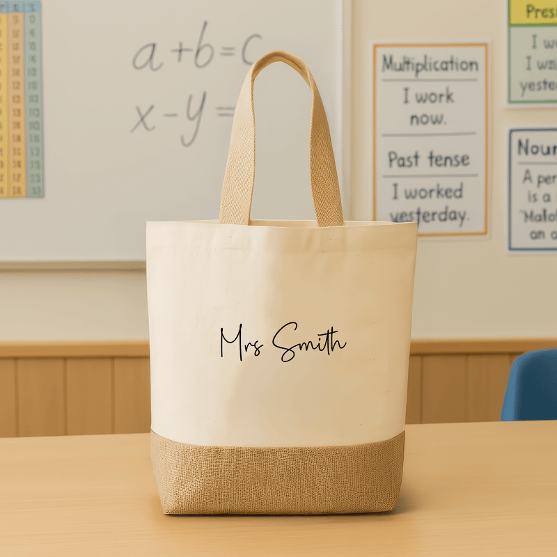 Personalised Teacher Tote Bag - Chicken Craft Ltd