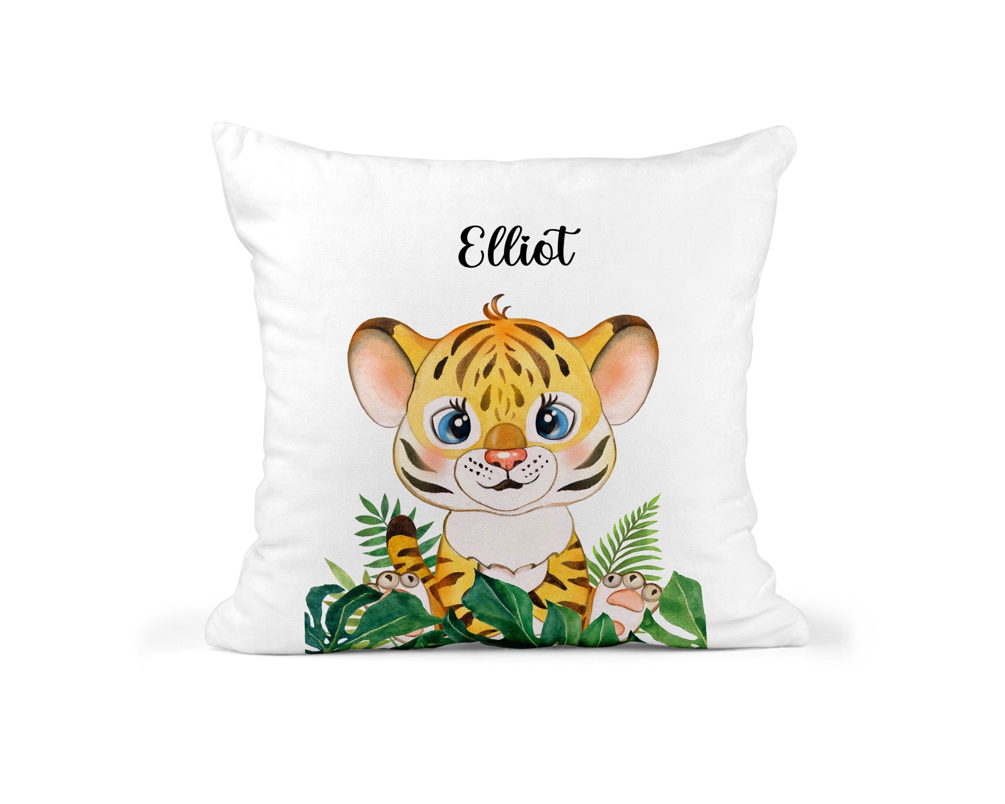 Personalised Tiger Cushion - Chicken Craft Ltd