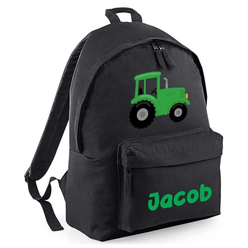 Personalised Tractor Kids Backpack with Name
