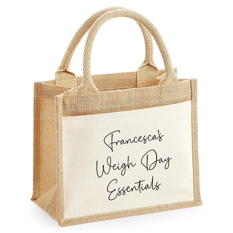 Personalised Weigh Day Essentials Bag