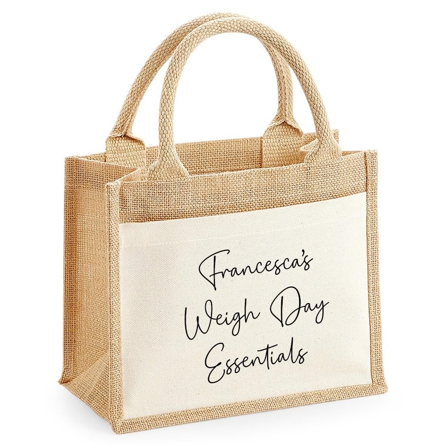 Personalised Weigh Day Essentials Bag