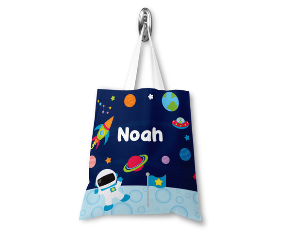 Personalised Space Themed Tote Bag