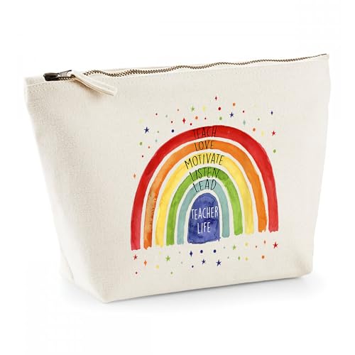 Teacher Rainbow Pencil Case for School Staff