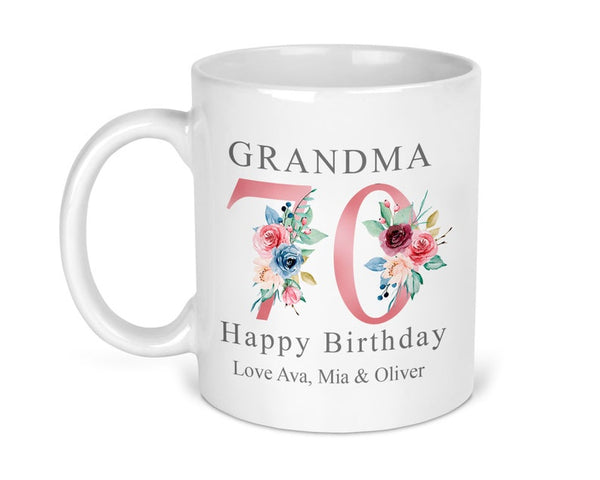 Personalised 70th Birthday Mug