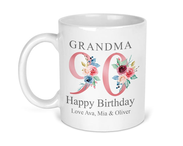 Personalised 90th Birthday Mug