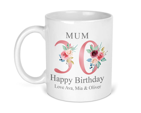 Personalised 30th Birthday Mug