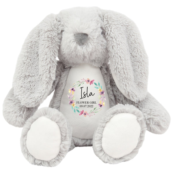 Personalised Bunny Rabbit Soft Toy for Flower Girl