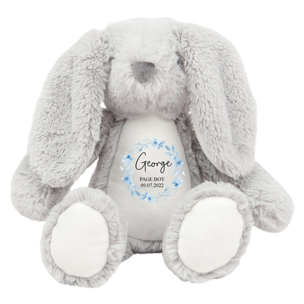 Personalised Bunny Rabbit Soft Toy for Page Boy