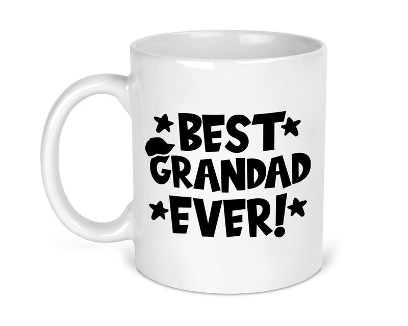Best Grandad Ever Mug shown with printed design