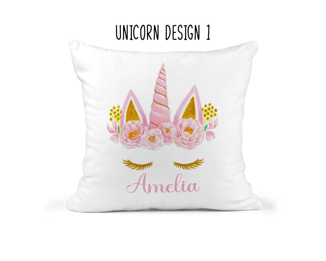 Personalised Unicorn Cushion