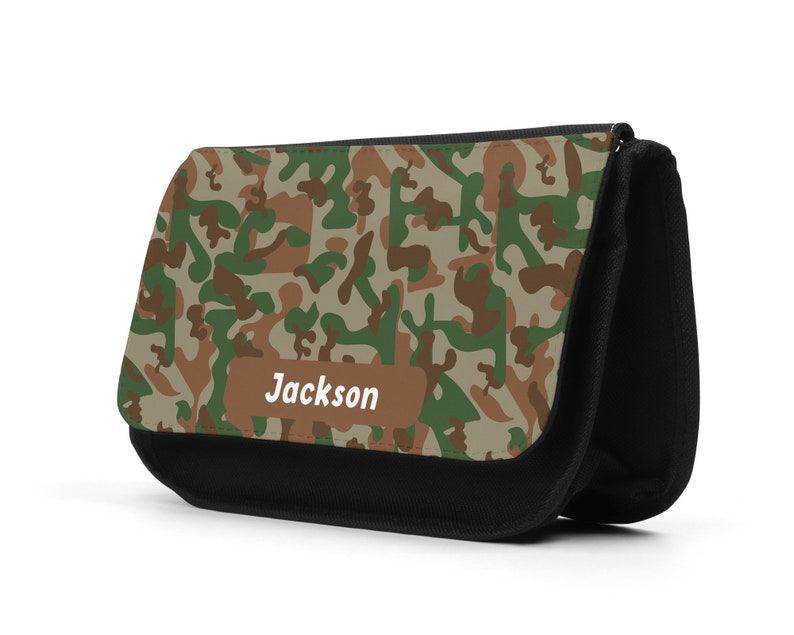 Personalised Army Pencil Case, Camouflage