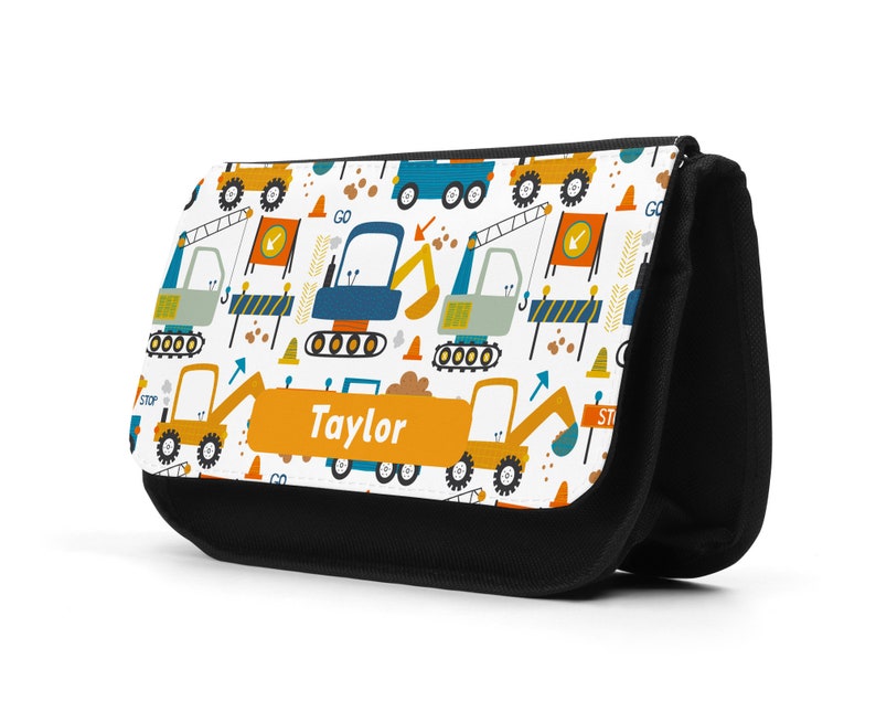 Personalised Digger Pencil Case