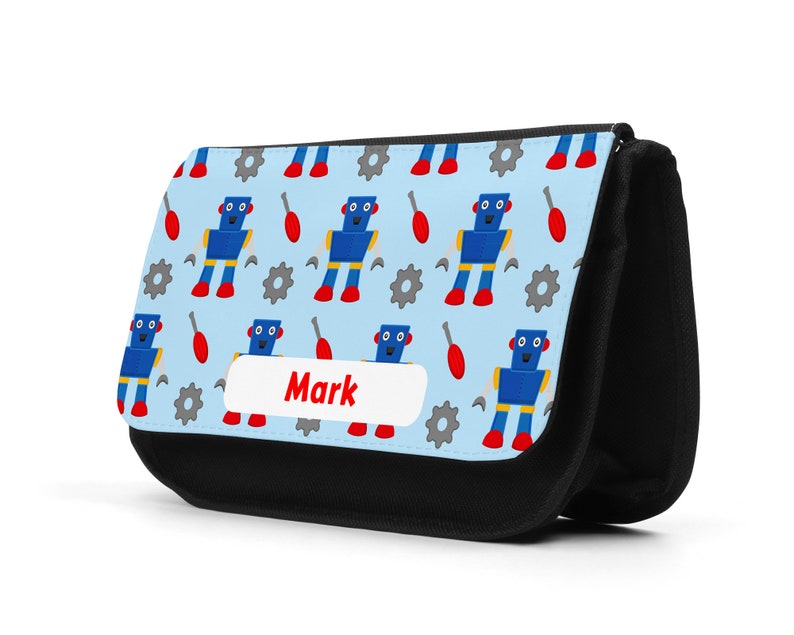Personalised Robot Pencil Case