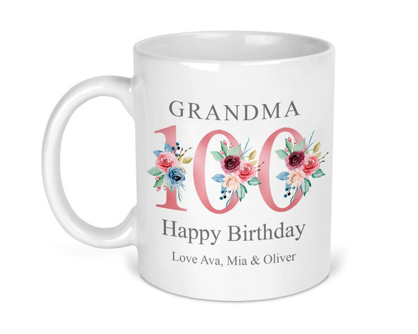 Personalised 100th Birthday Mug