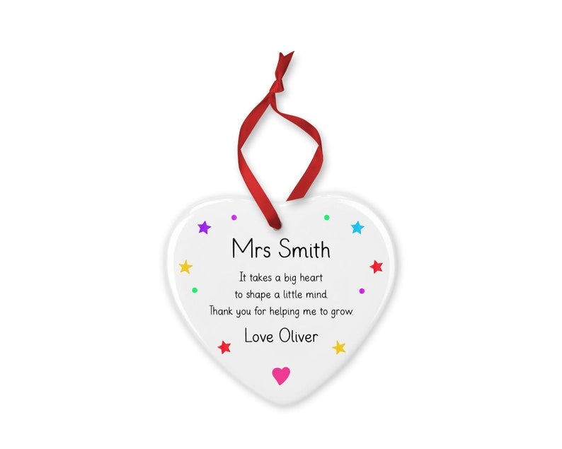 Personalised Nursery Teacher Christmas Ornament