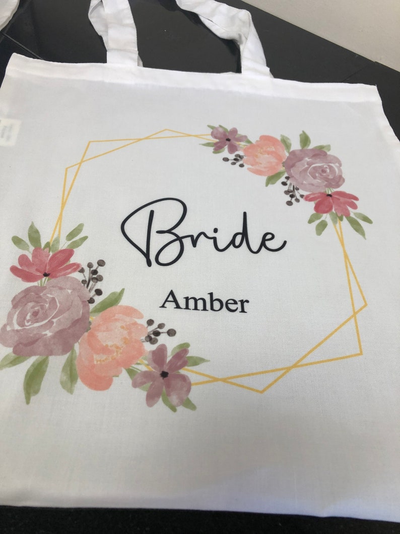 Personalised Bridesmaid Tote Bag