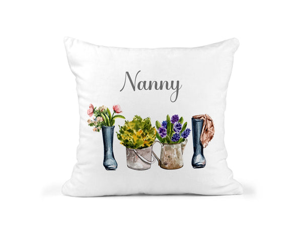 Personalised Nanny Boots Cushion