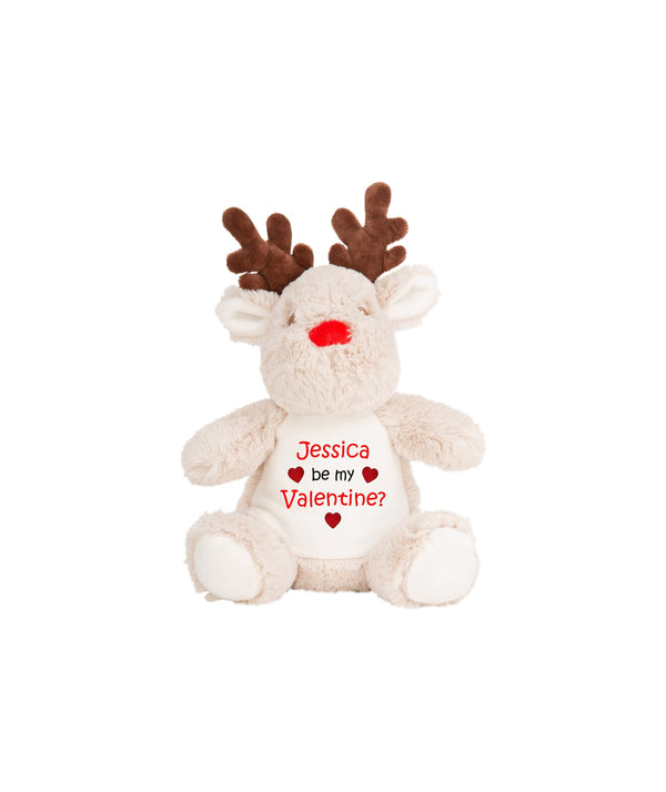 Personalised Valentines Reindeer Teddy