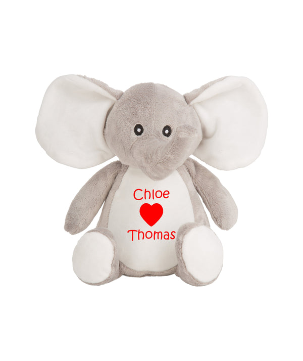 Personalised Valentines Elephant Teddy