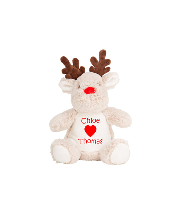 Personalised Valentines Reindeer Teddy
