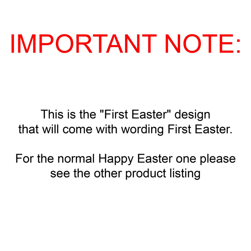 Blue First Easter Sack personalised with name view 2