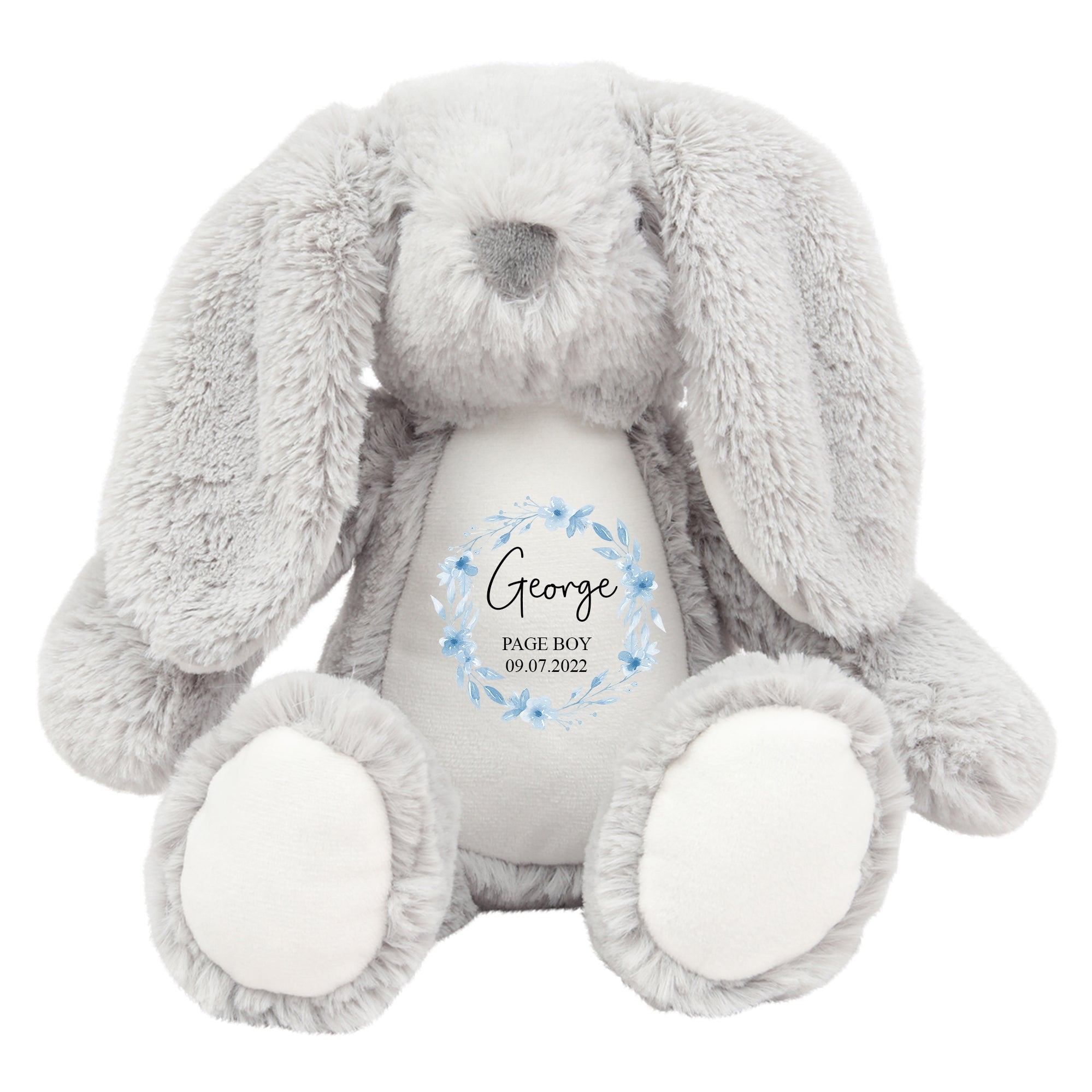 Personalised Bunny Rabbit Soft Toy for Page Boy - Chicken Craft Ltd