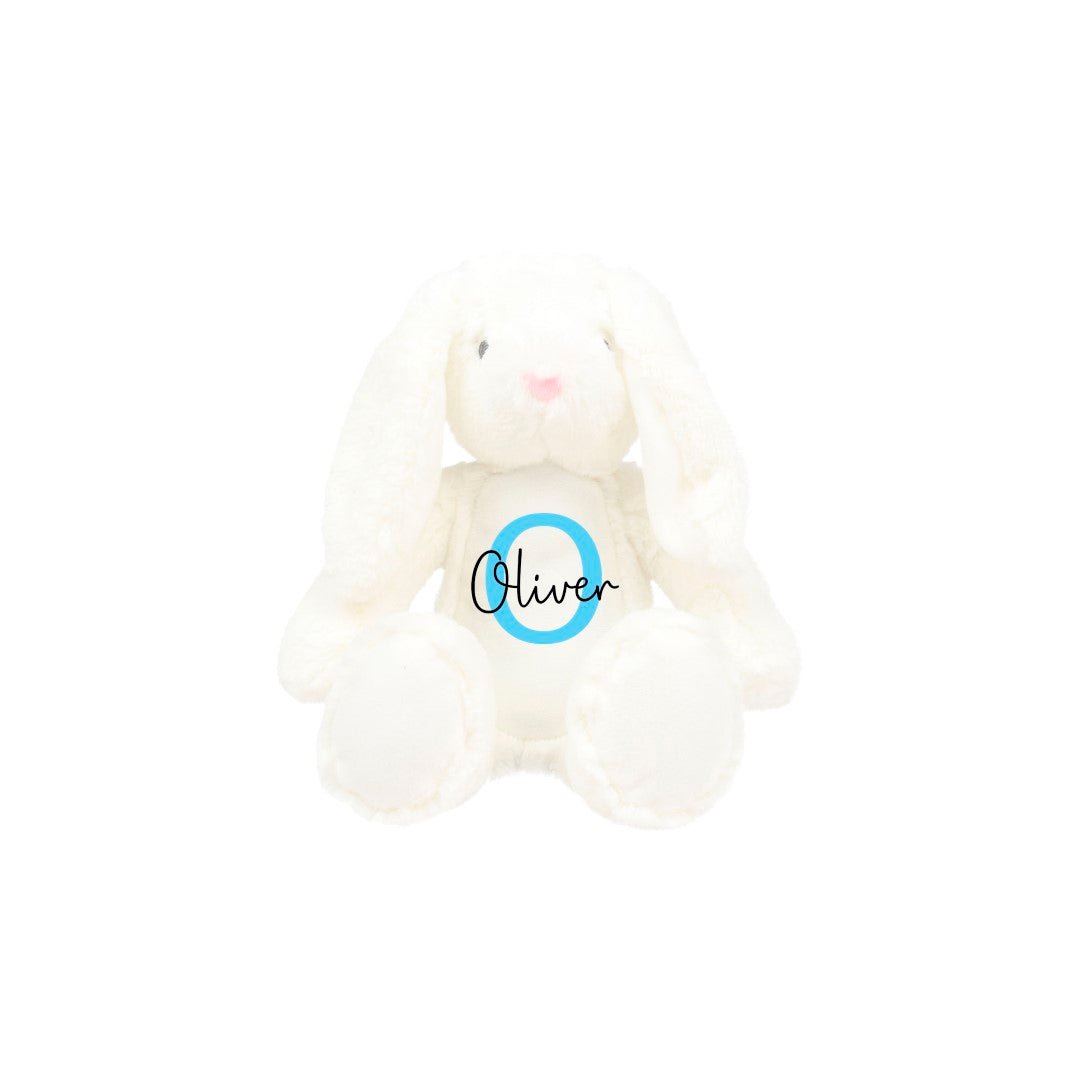 Personalised Bunny Rabbit Teddy, Soft Toy Plush - Chicken Craft Ltd