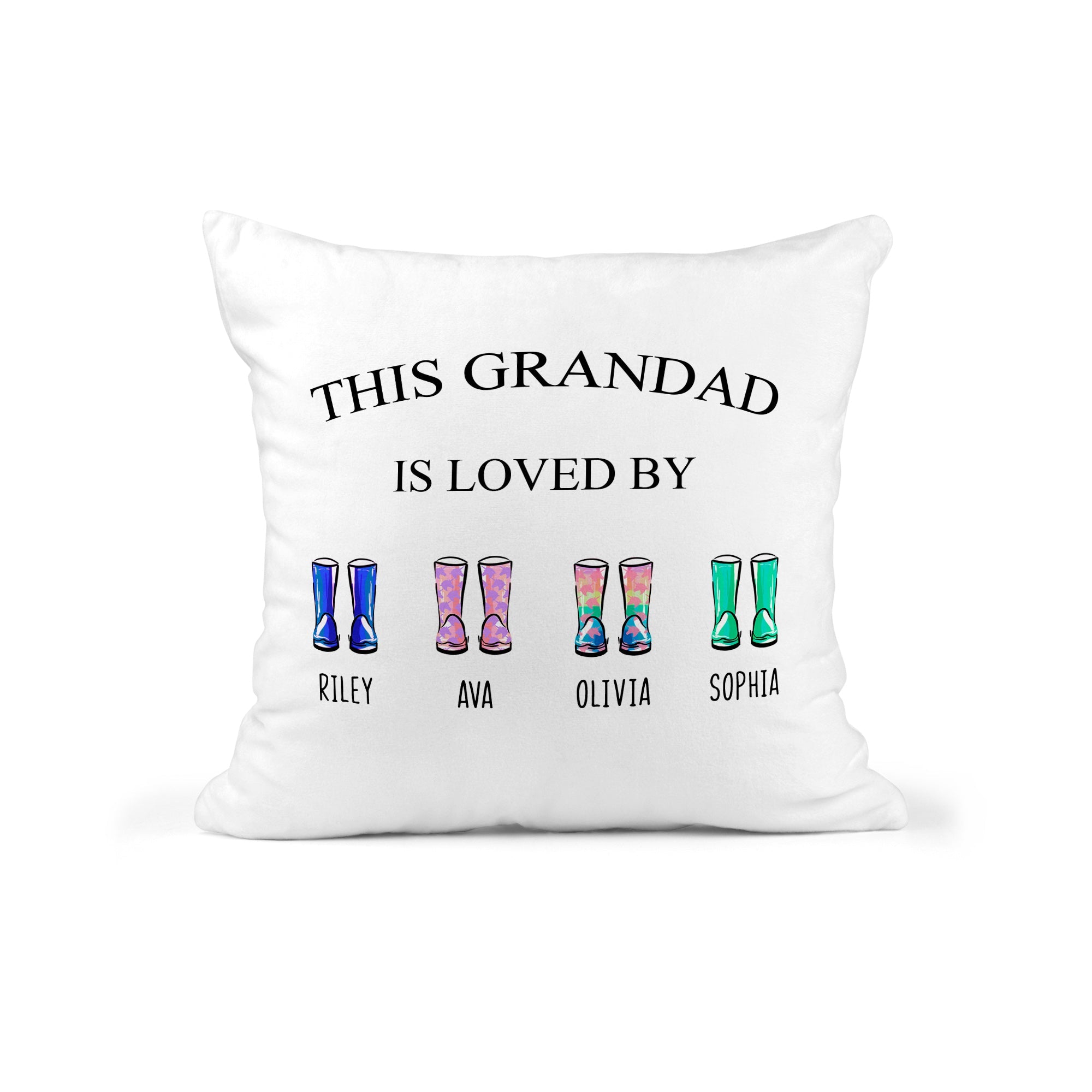 Personalised Fathers Day Cushion, Dad Is Loved By - Chicken Craft Ltd