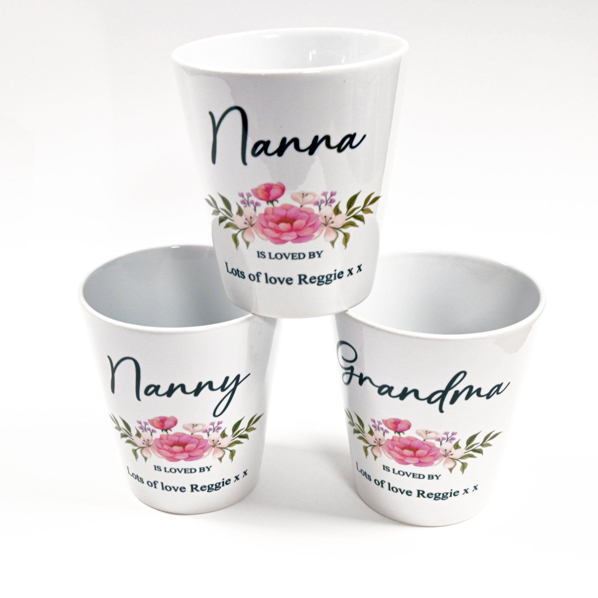 Personalised Mother's Day Flower Pot - Nanny - Chicken Craft Ltd