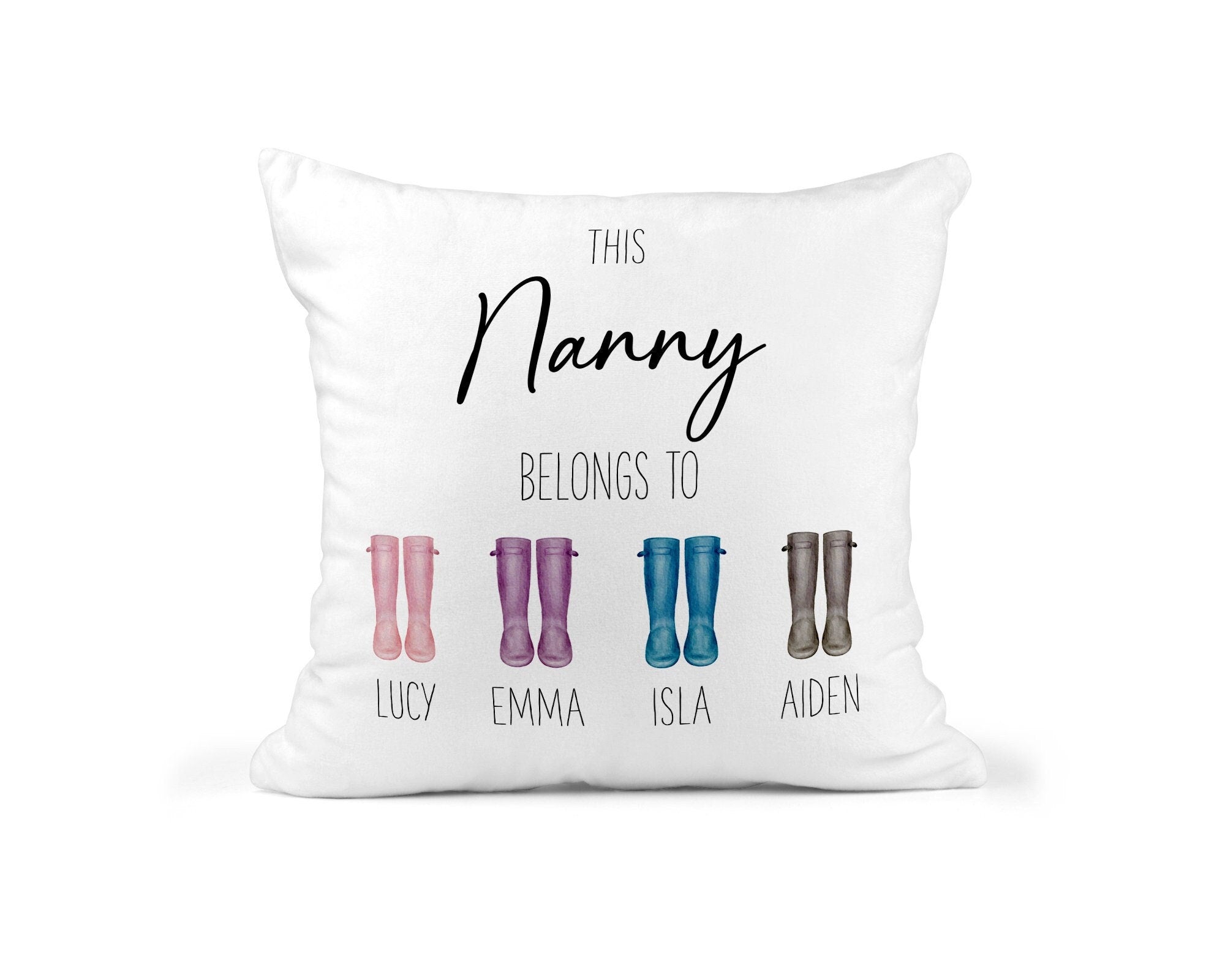 Personalised Nanny Belongs To Cushion - Chicken Craft Ltd